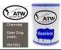 Preview: Chevrolet, Slate Gray (matt), WA759J: 500ml Lackdose, von ATW Autoteile West.